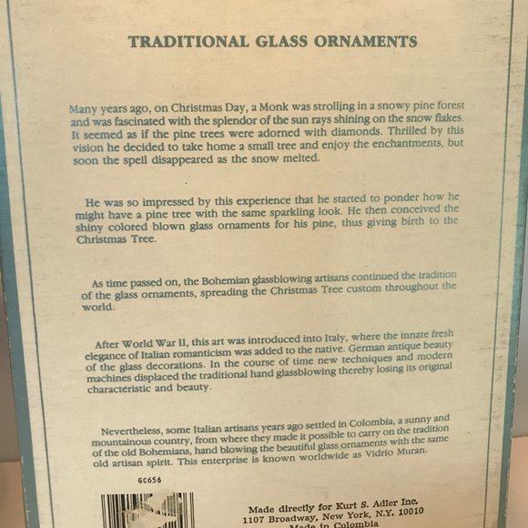 36 Vintage Kurt Adler Glass Christmas Ornaments - Picture 5 of 7